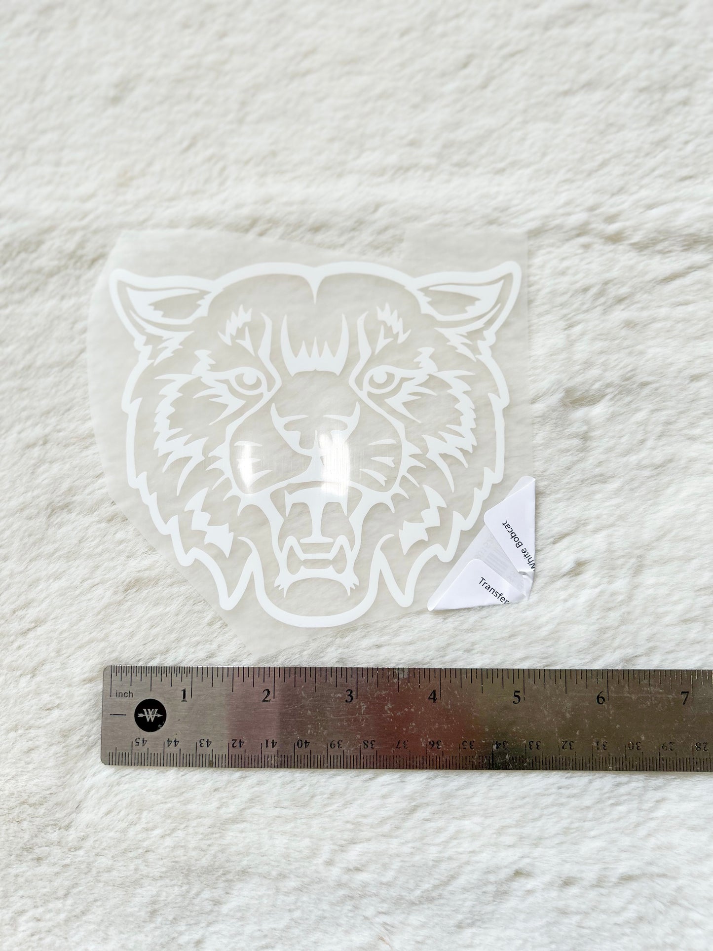 Transfer- Meduim White Bobcat