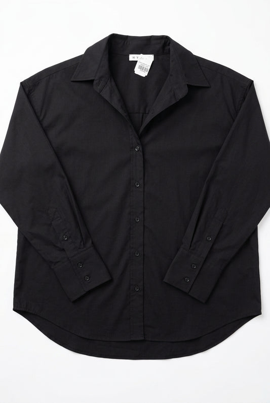 Trend Setter Oversized Poplin Black