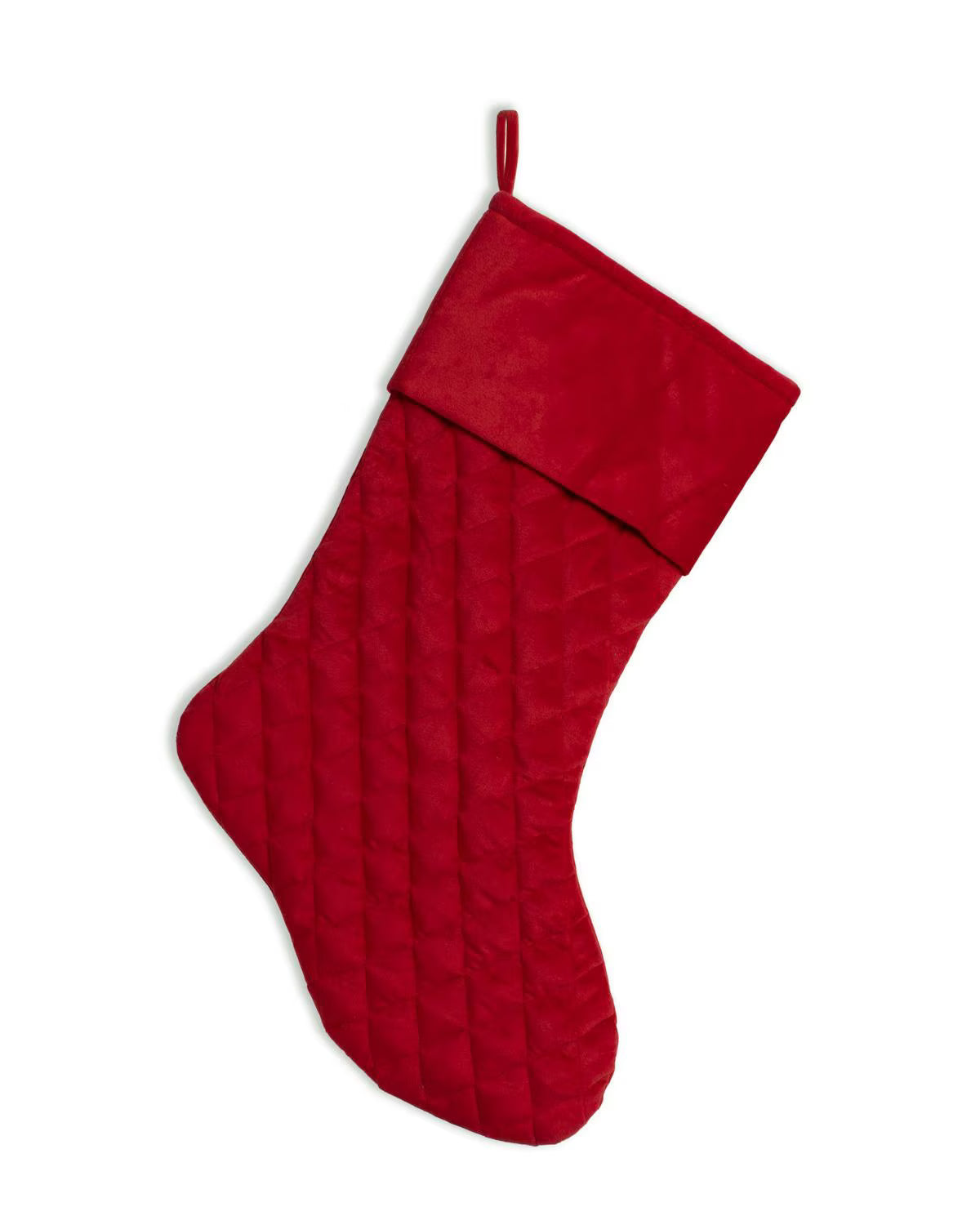 Quilted Stocking in Red