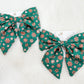 Christmas Hair Bow- Snowflakes