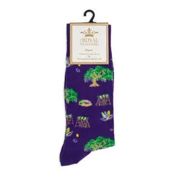Men's Parade Route Socks-Purple