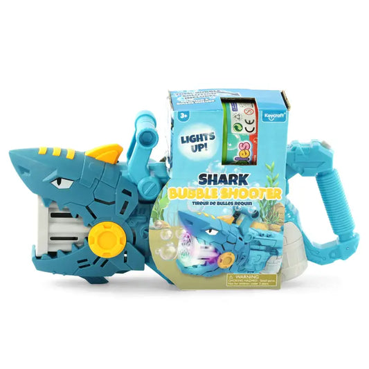 Shark Bubble Machine Toy- Teal Blue
