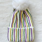 Mardi Gras Jewel Beanie- Ivory