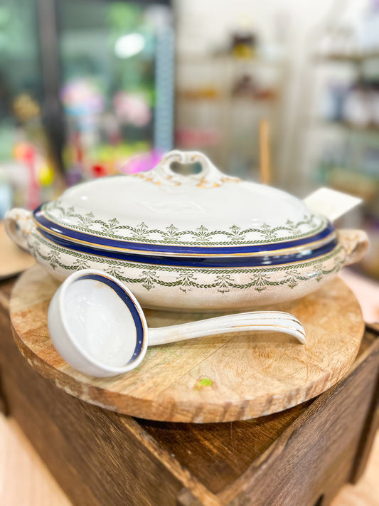 Blue Willow Supper Dish