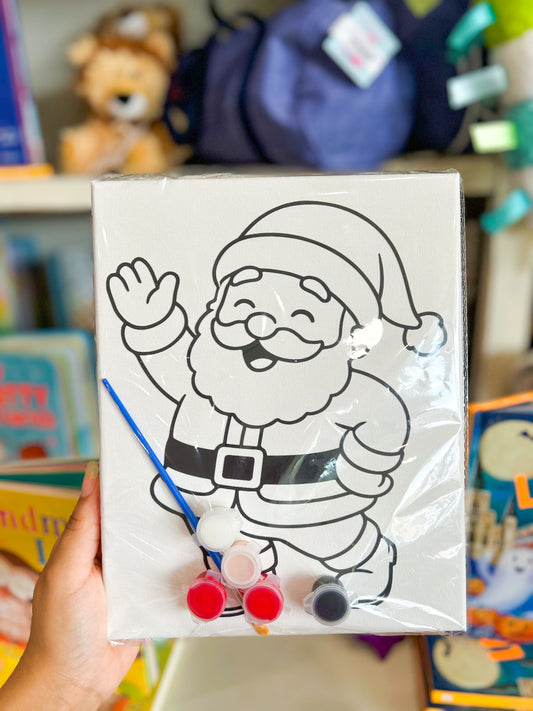 Canvas and Paint Set- Santa Claus
