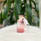 Pink Ballerina Bud Vase with White Lace and Charms