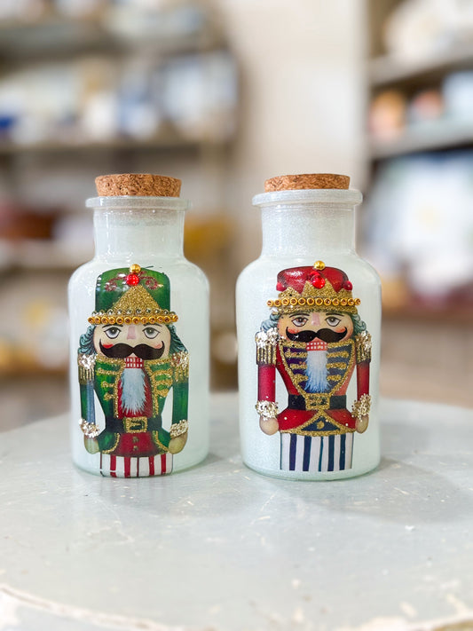 Light Up Twinkle Light Nutcracker Jar