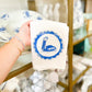 Blue Watercolor Pelican Towel