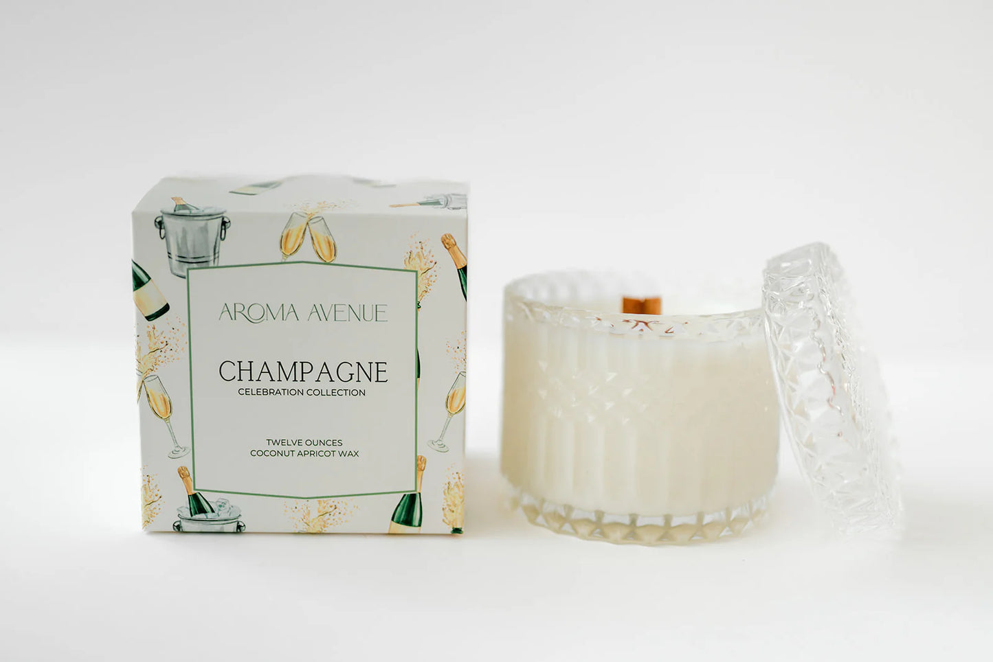 Aroma Avenue Champagne 13oz. Candle