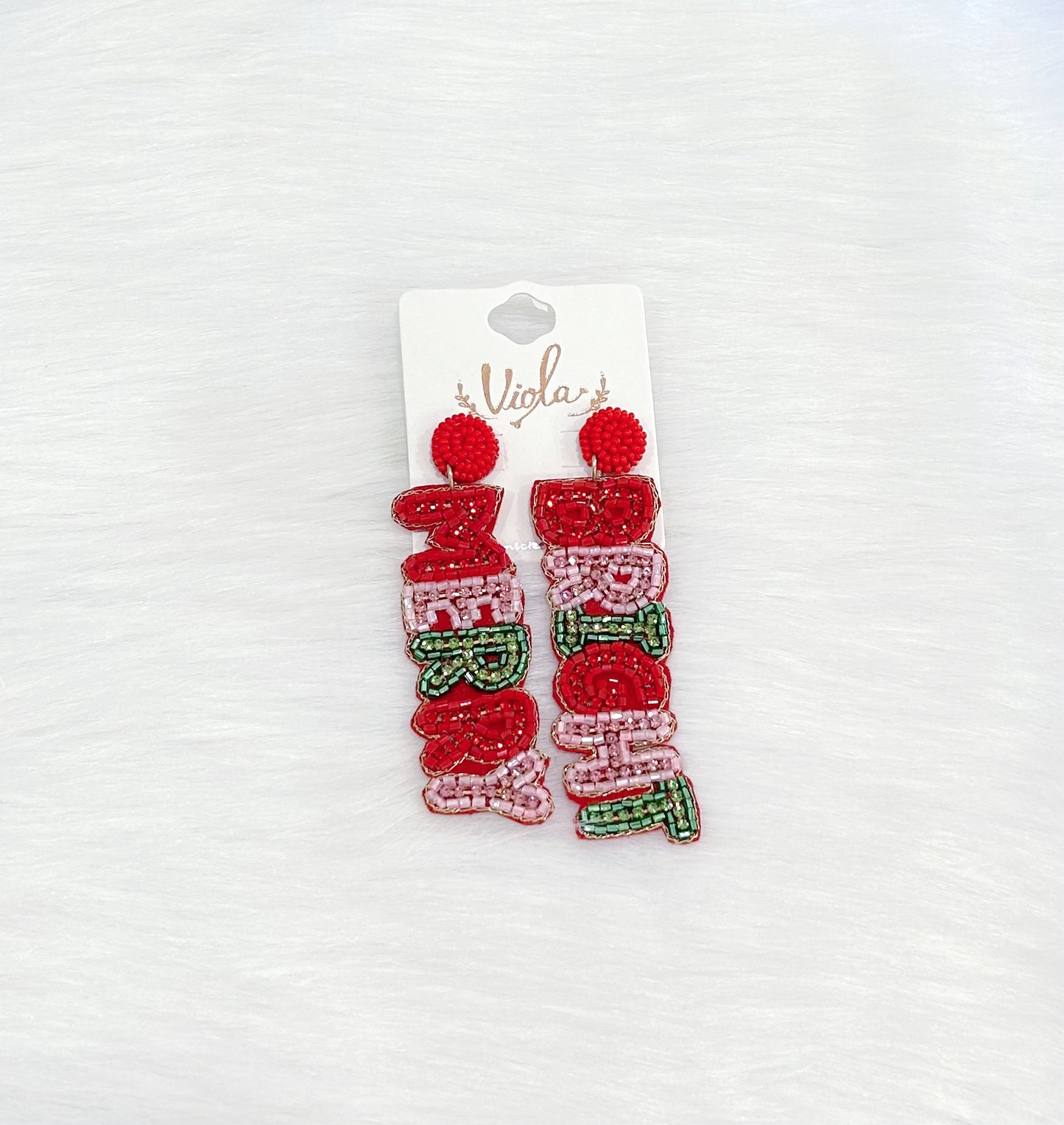 Merry + Bright Beaded Earring