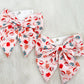 Christmas Hair Bow- Santa 1