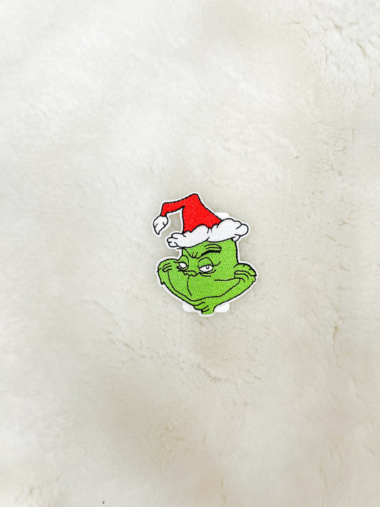 Patch-Mischievous Grinch Face