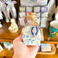 Light Blue Floral Bud Holy Water Container