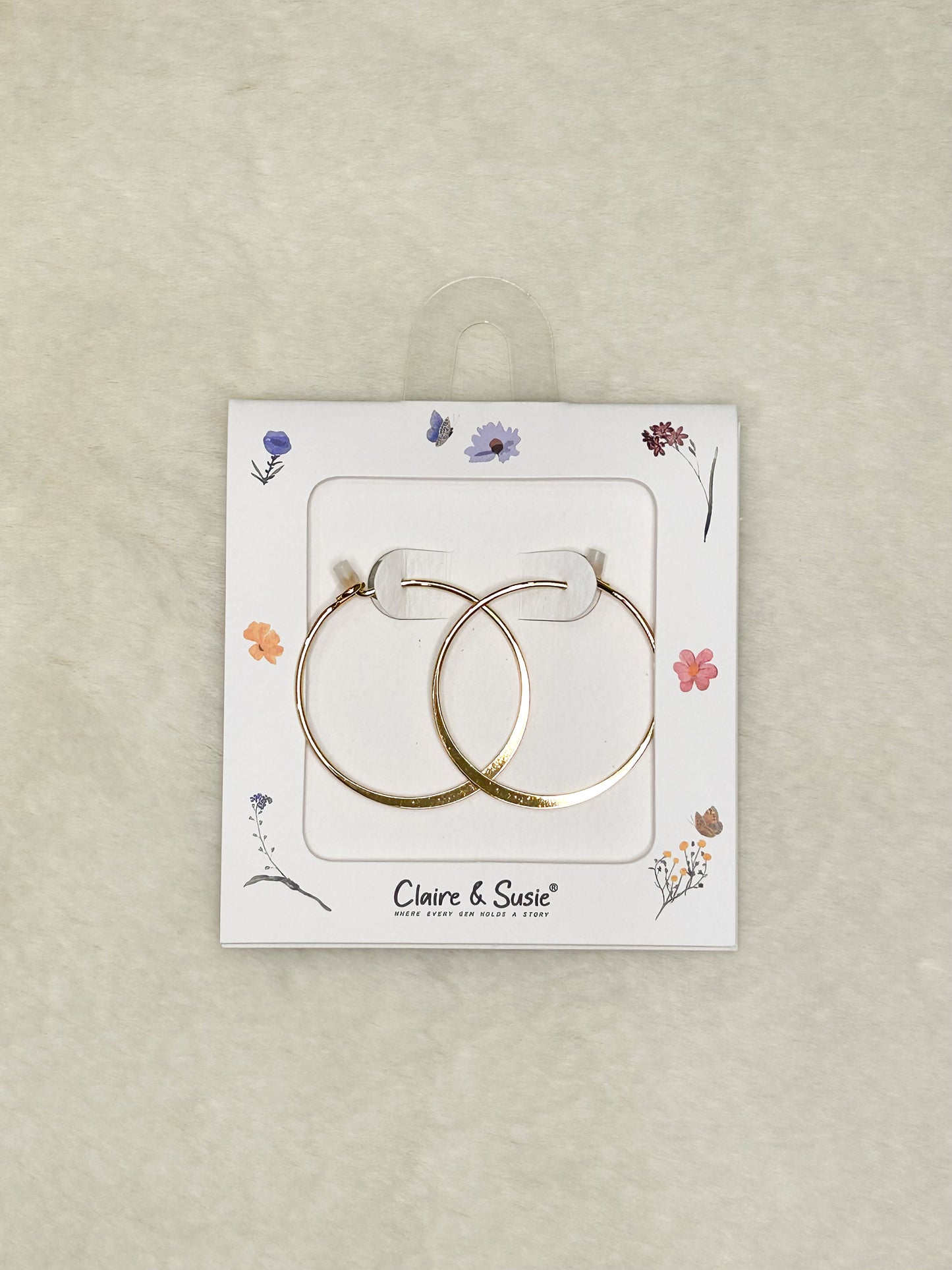 Indie Simple Gold Hoops- Gift Ready