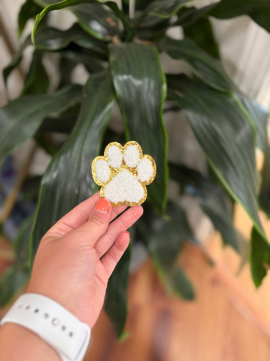 Patch- Paw Print With Sequins