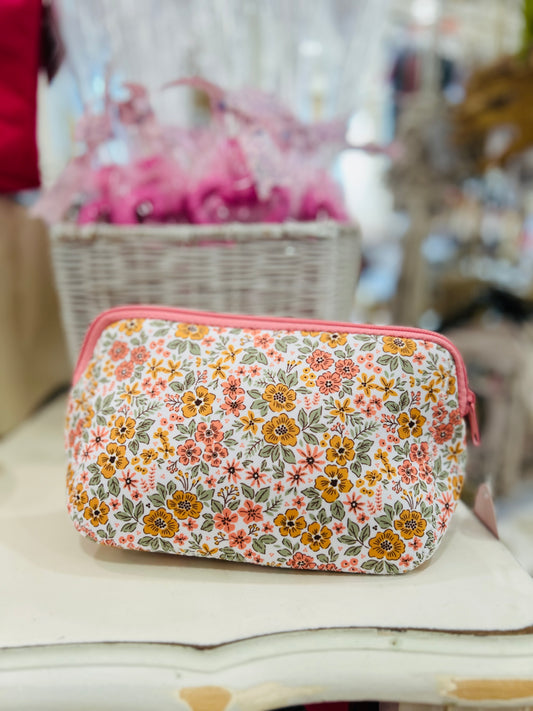 Floral Cosmetic Bag