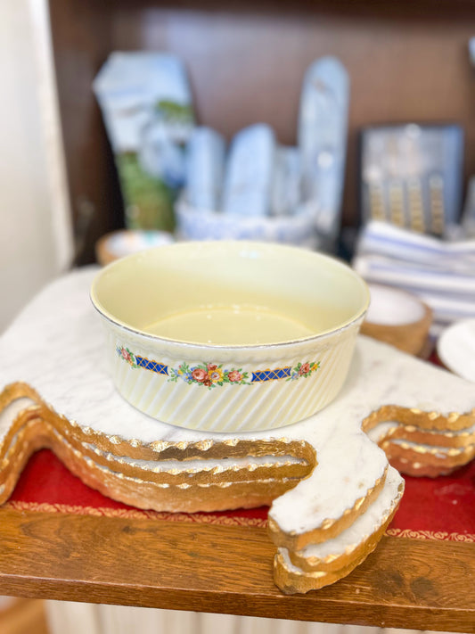 Blue Bouquet Casserole Dish