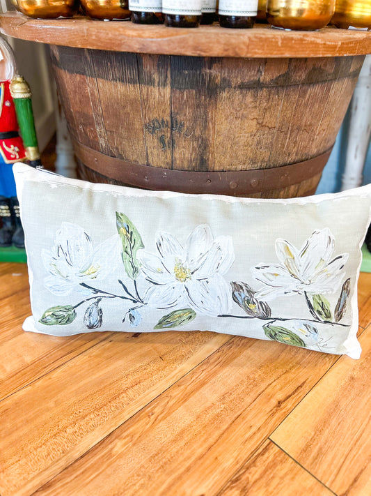 GA 3 Magnolias Lumbar Pillow