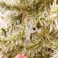 Glass Winter Angel Ornament