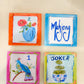 Mahjong Coaster with Peacock Bam- GA