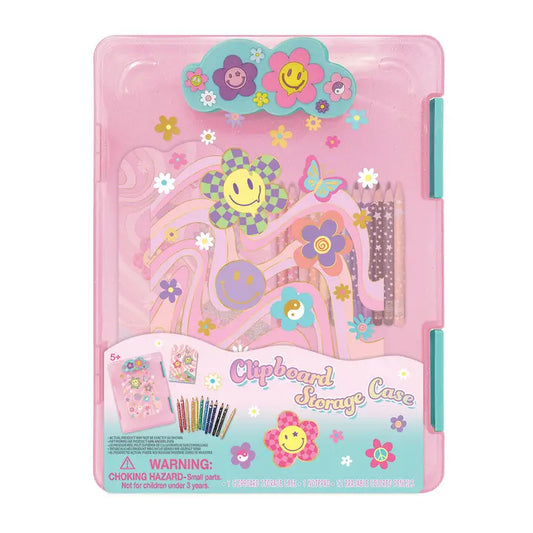 Clipboard Storage Case, Groovy Flower
