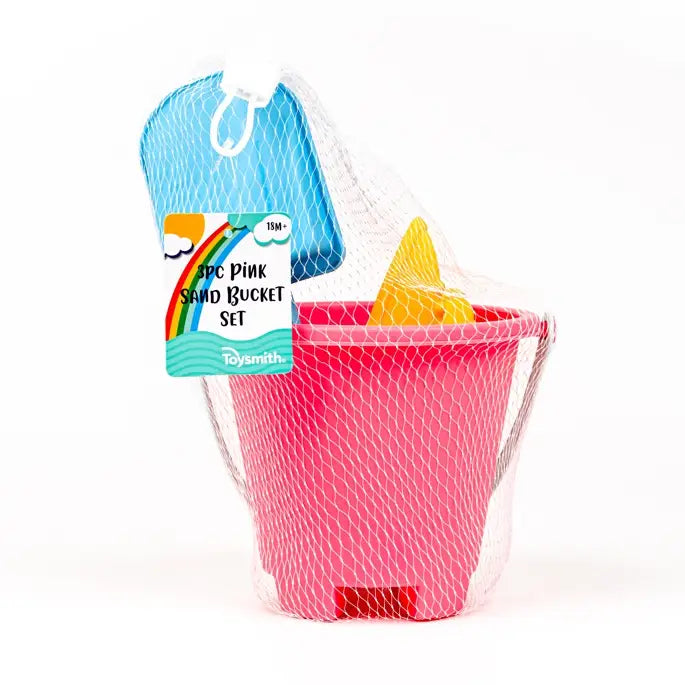 3-Piece Pink Sand Bucket Set