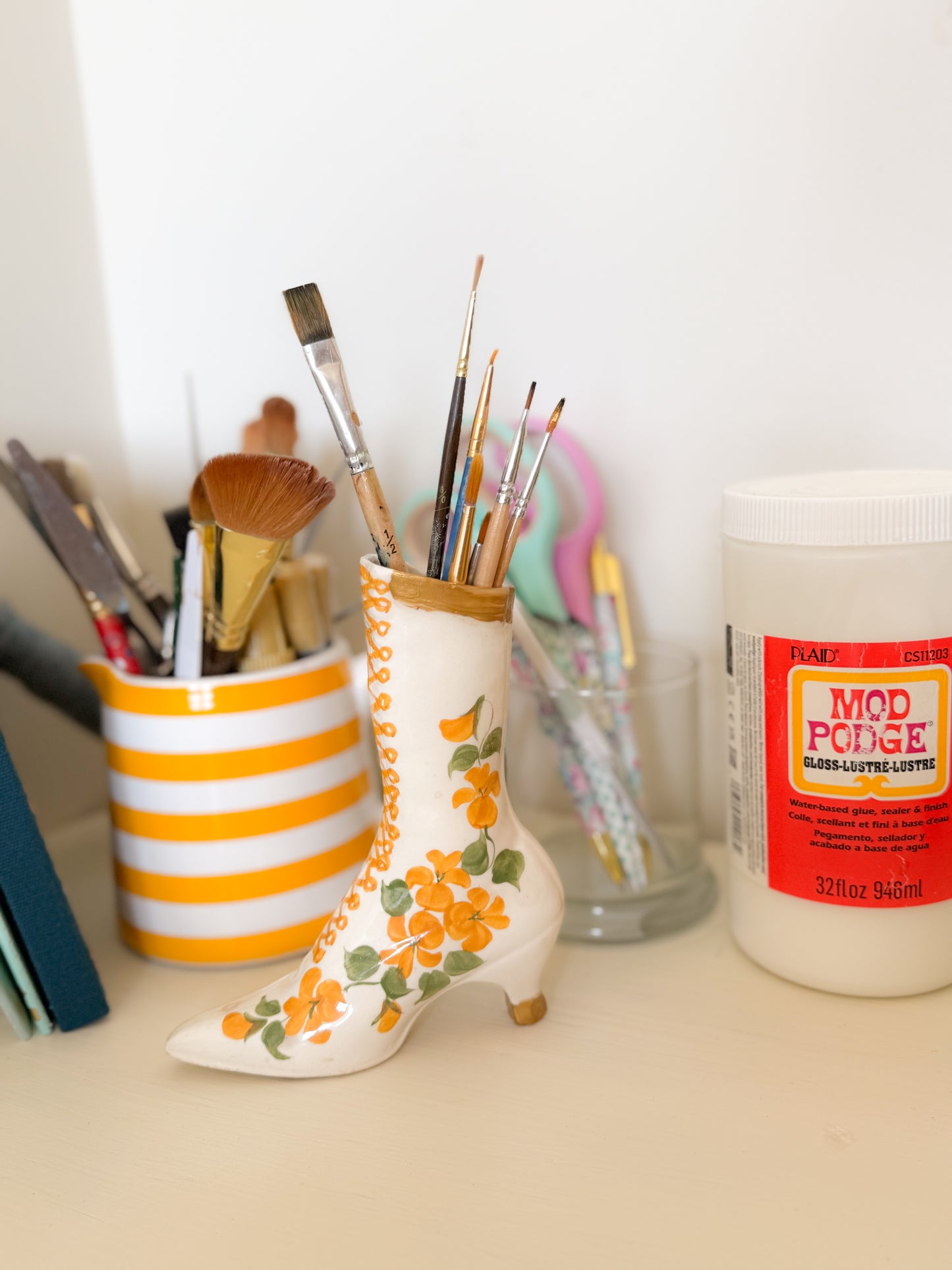 Sweet Tea & Sunshine Glass Collectable Boot