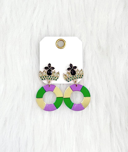 Queen of the Mardi Gras Earrings
