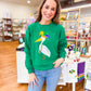 Sample- Green Mardi Gras Jester Pelican Sweatshirt