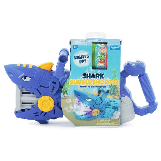 Shark Bubble Machine Toy- Royal Blue