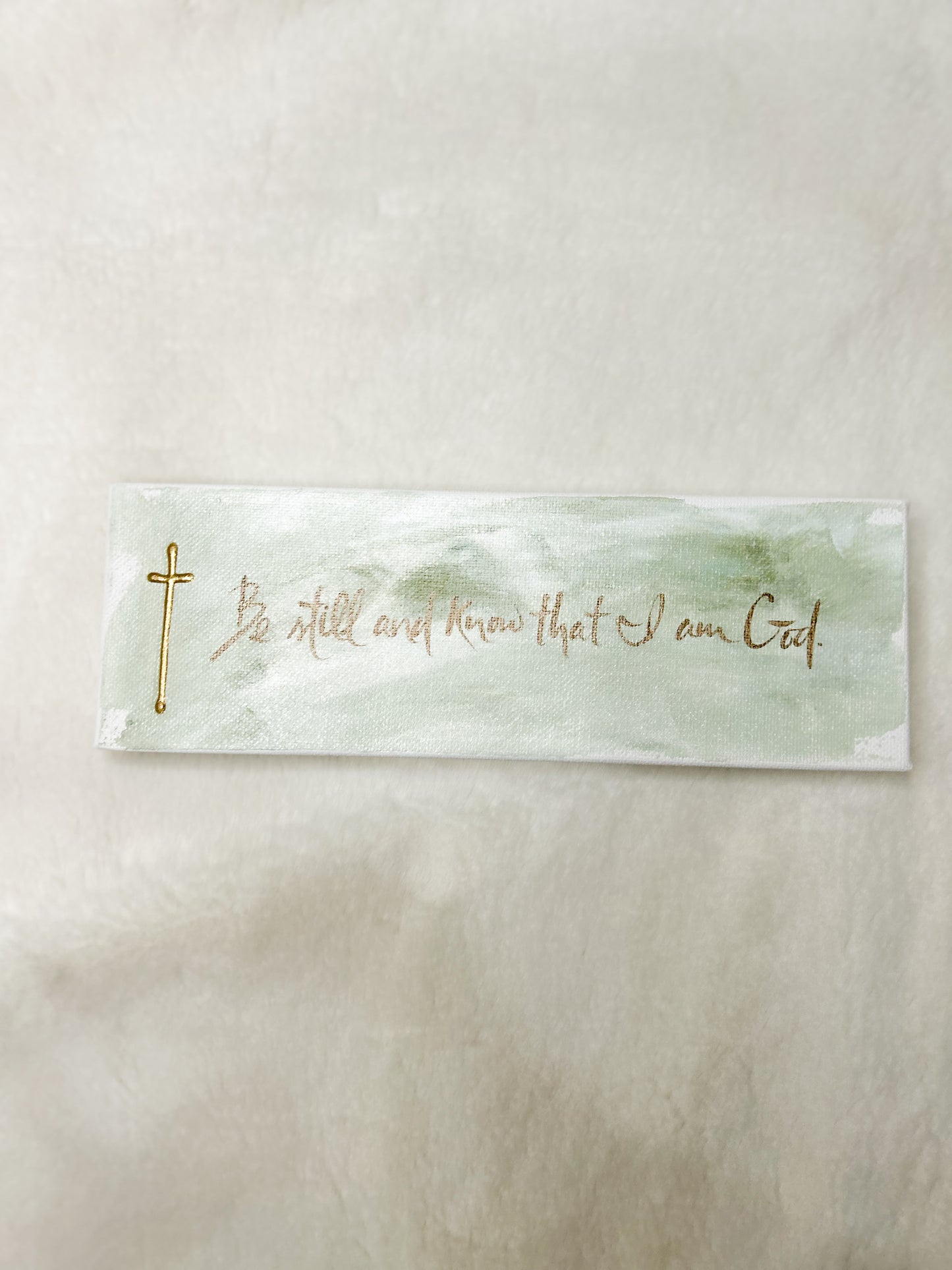 Gospel News 3X9 Be Still and Know That I am God Canvas Art