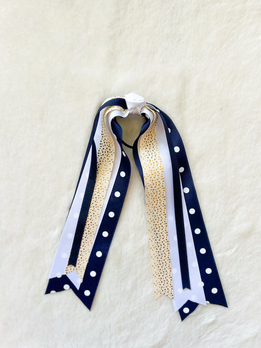Sideline Spirit Navy/Gold/White Streamer