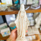 9.5" Mary Statue with Gold Accent