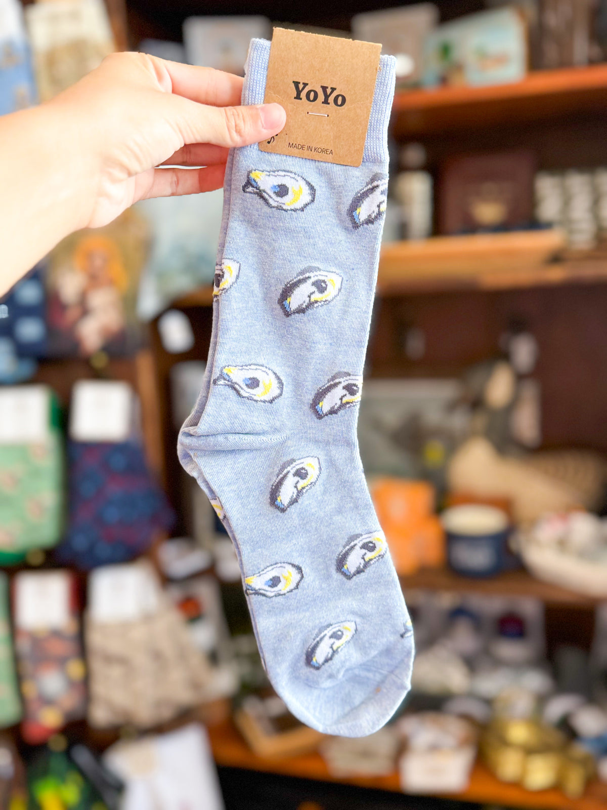 Yo Yo Oyster Socks- L