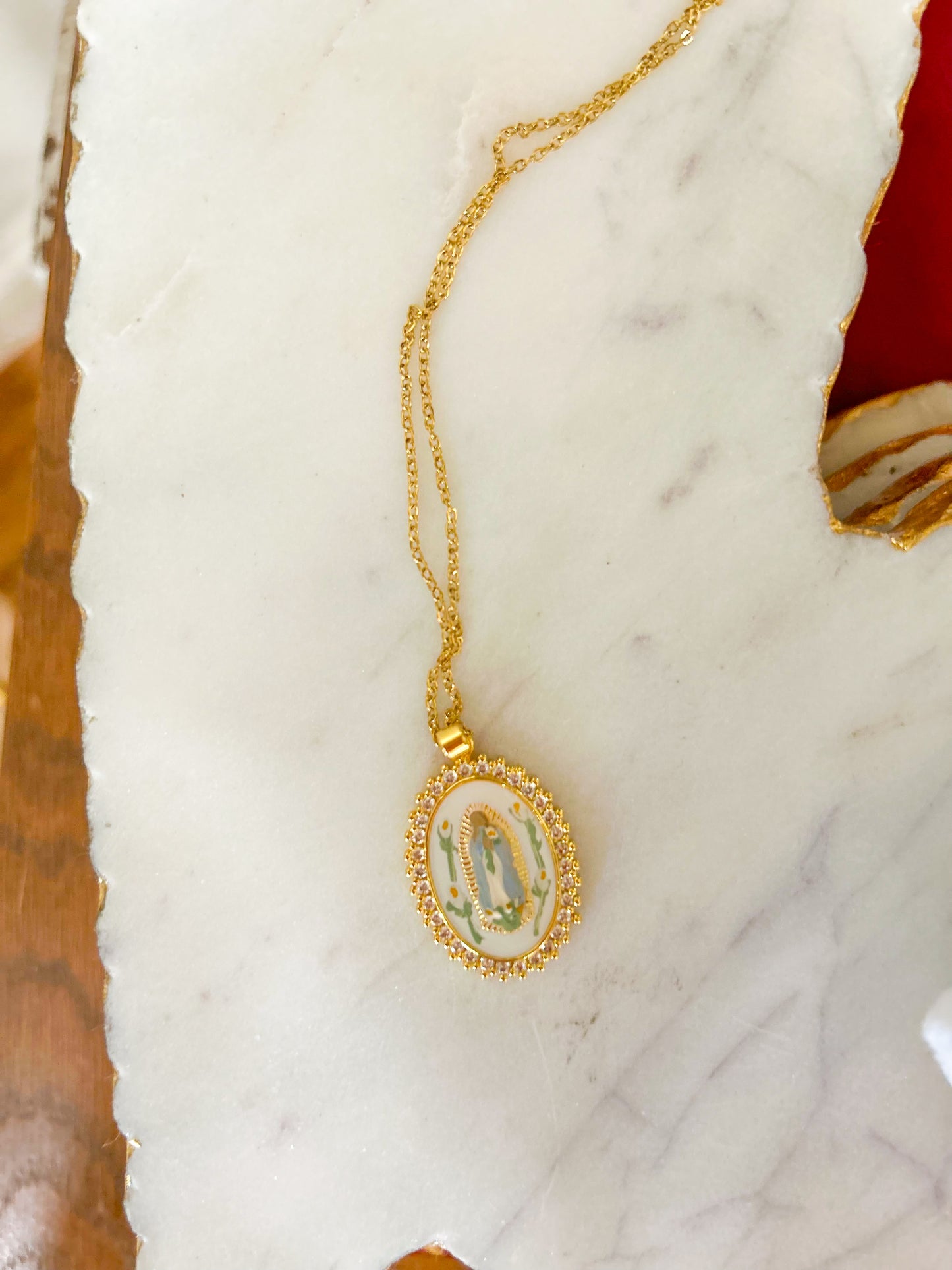 Harleigh Leonards Blue St. Anne Necklace