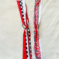 School Pride Red/White/Black Streamer