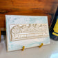 Gathered in His Name- Last Super on 5x7 Teal Canvas