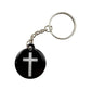 Tap To Pray™ - Prayer Tag Keychains- Black & Cross