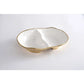 Two Section White & Gold Bowl