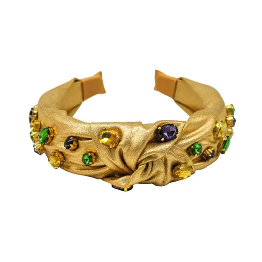 Gold Knot Mardi Gras Headband