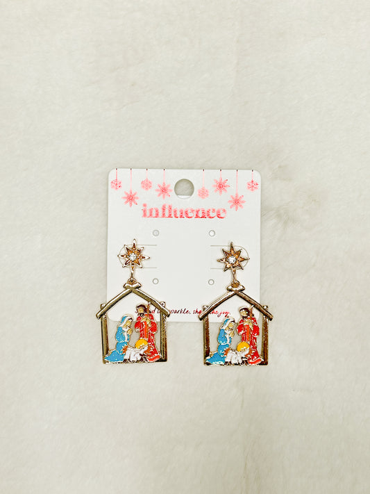 Best Seller Nativity Christmas Earrings