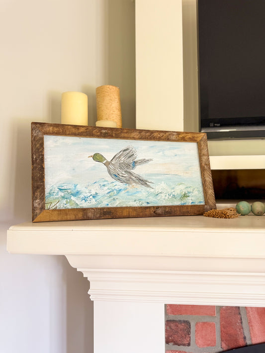 Fying Duck Framed Art 12x24