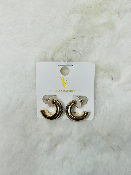 Ivy Silver & Gold Hoop Earrings