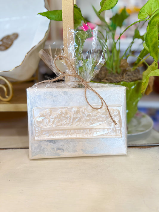 Gathered in His Name- Last Super on 5x7 Soft Gray Canvas
