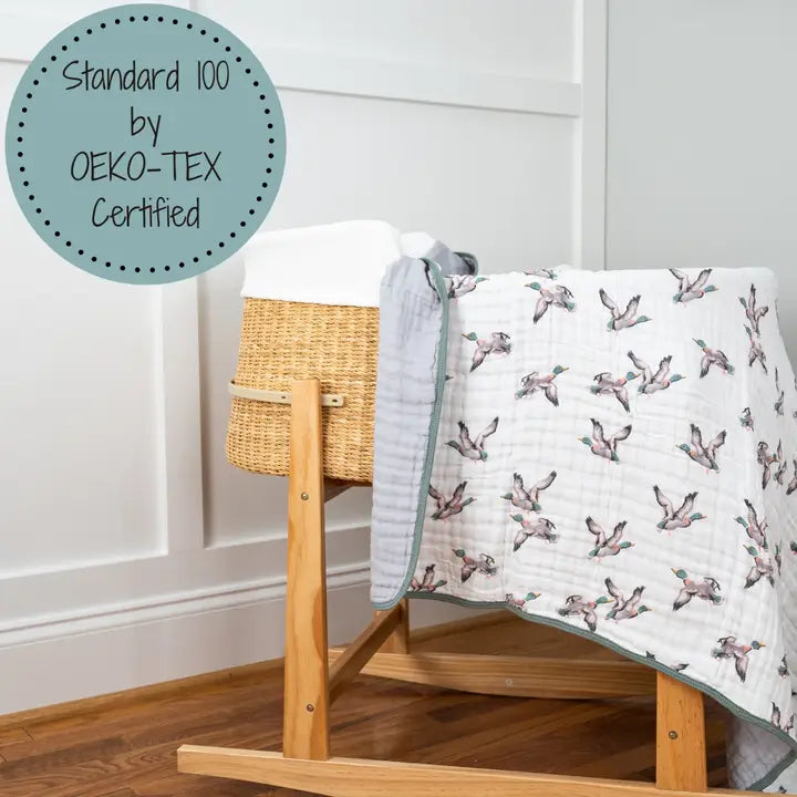 Lolly Banks Quackin' Up Toddler Muslin Blanket