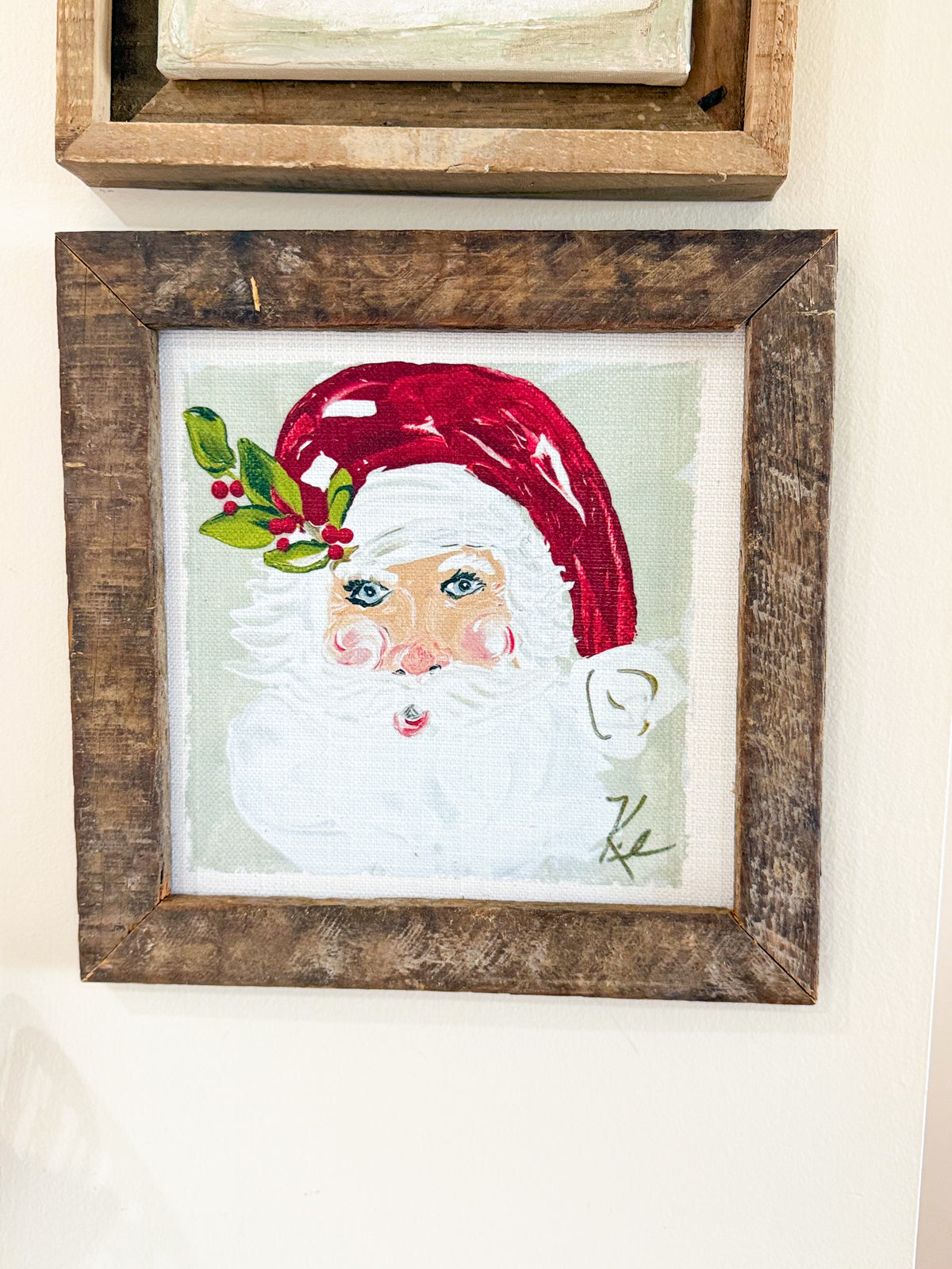 Saint Nick Santa 2026 Framed Art 12x12