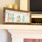 Heavenly Peace Nativity w/Angel Framed Art 12x24