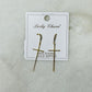 Morning Manna Gold Cross Earrings