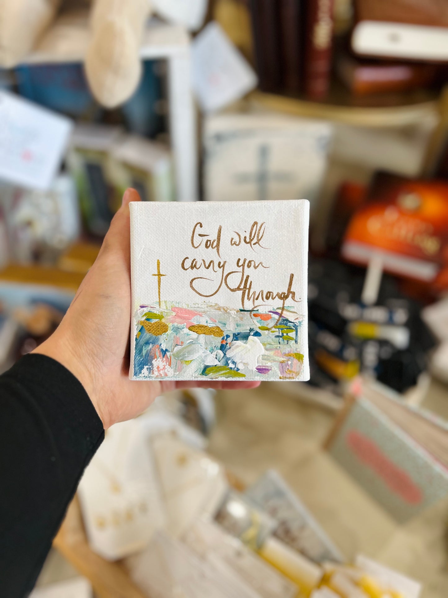 4x4 God Will Carry You Through Canvas Art