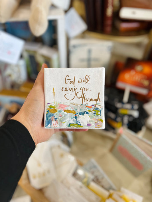 4x4 God Will Carry You Through Canvas Art